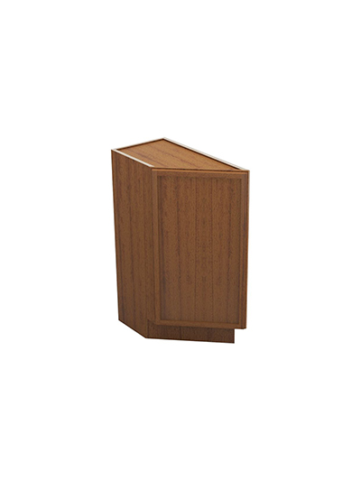 Petit Brown Shaker Btc12l Angle Base End Cabinet Closed
