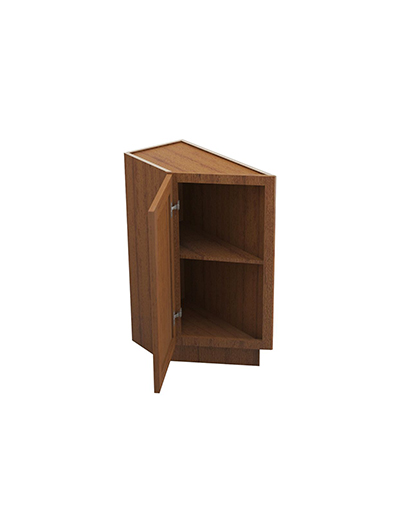 PR-BTC12L: Petit Brown Shaker 12″ Angle Base End Cabinet