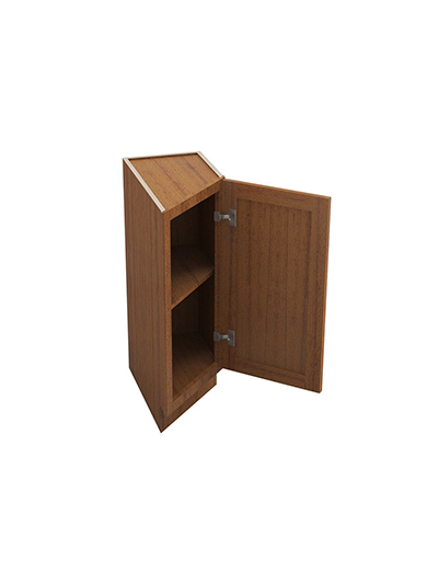 PR-BTC12R: Petit Brown Shaker 12″ Angle Base End Cabinet