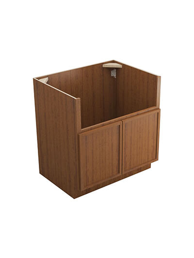 Petit Brown Shaker Fsb33b Farm Sink Base Cabinet Closed