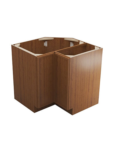 Petit Brown Shaker Ls3612 Lazy Susan Base Cabinet Closed