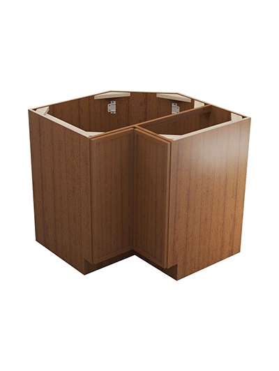 Petit Brown Shaker Ls3612s Easy Reach Corner Cabinet Closed