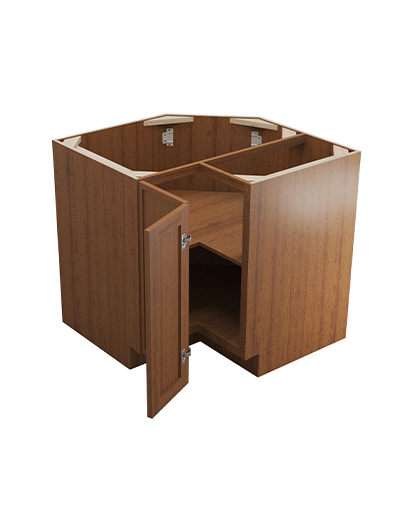 PR-LS3612S: Petit Brown Shaker 36″ Easy Reach Corner Cabinet