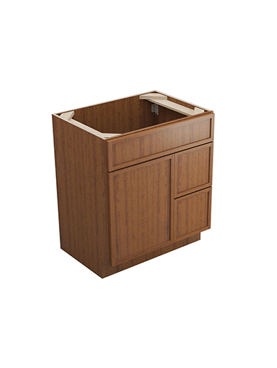 Petit Brown Shaker S3021dr Right Drawer Vanity Closed