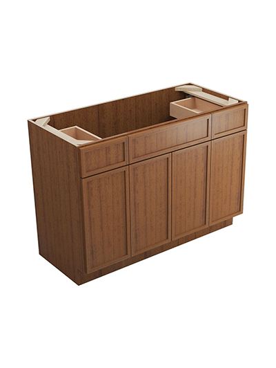 Petit Brown Shaker S4821b12d Double Drawer Vanity Closed