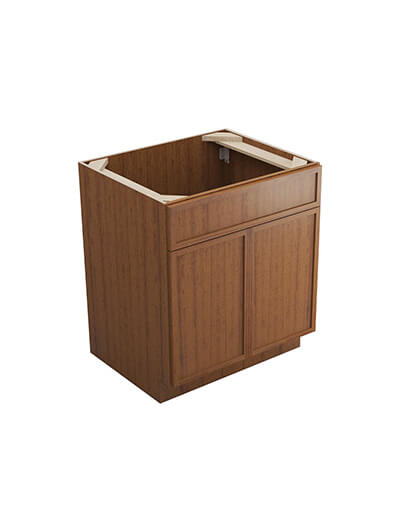 Petit Brown Shaker Sb30b Sink Base Cabinet Closed