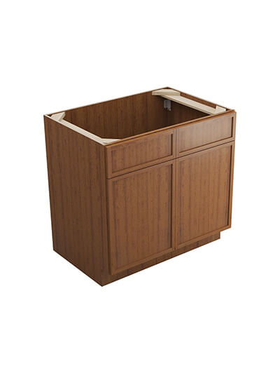 Petit Brown Shaker Sb36b Sink Base Cabinet Closed
