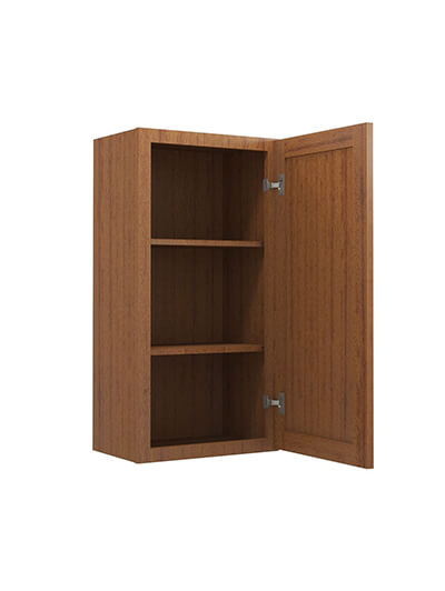 PR-W1836: Petit Brown Shaker 18″ Wall Cabinet