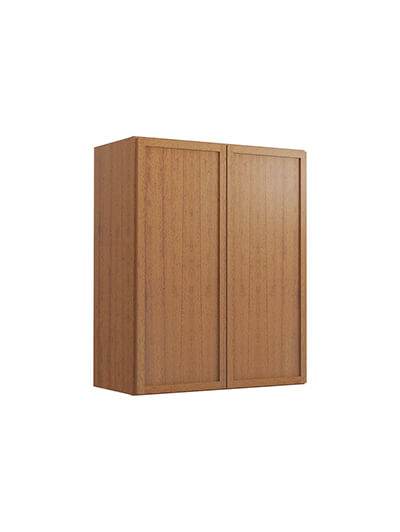 Petit Brown Shaker W2430b Double Door Wall Cabinet Closed