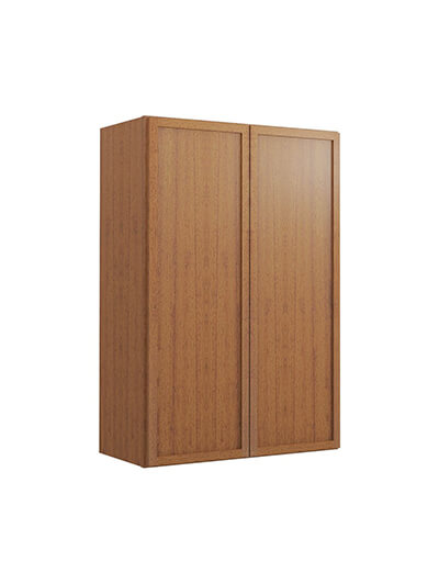 Petit Brown Shaker W2436b Double Door Wall Cabinet Closed