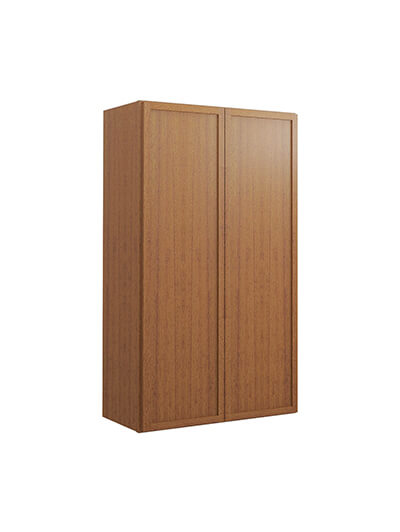 Petit Brown Shaker W2442b Double Door Wall Cabinet Closed