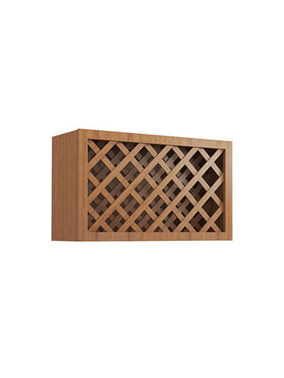 PR-W3018WR: Petit Brown Shaker 30″ Wine Rack Wall Cabinet