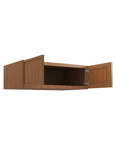 PR-W361224B: Petit Brown Shaker 36″ Refrigerator Wall Cabinet 24″ deep