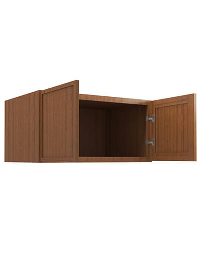 PR-W361824B: Petit Brown Shaker 36″ Refrigerator Wall Cabinet 24″ deep