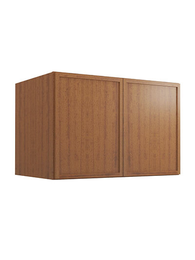 Petit Brown Shaker W362424b Refrigerator Wall Cabinet Closed