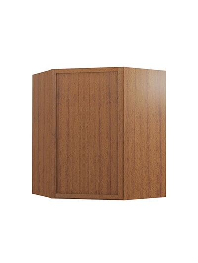 Petit Brown Shaker Wdc2430 Diagonal Corner Wall Cabinet Closed