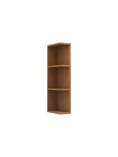 PR-WES530: Petit Brown Shaker 5″ Knick Knack Wall Shelf