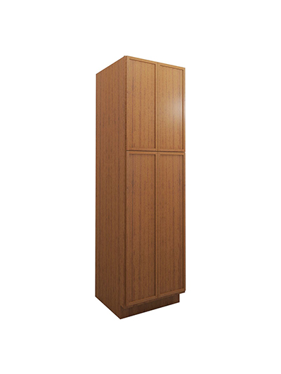 Petit Brown Shaker Wp2484b Four Door Pantry Cabinet Closed
