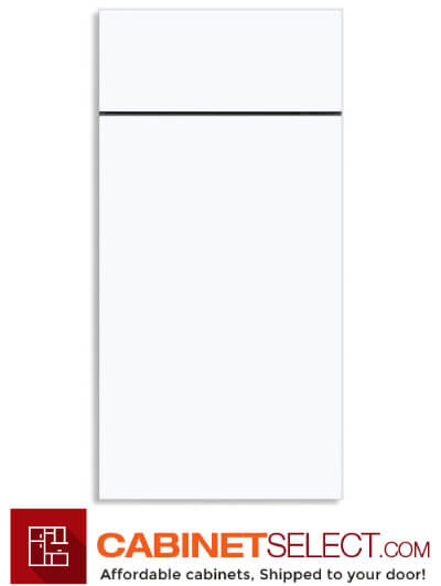 Euro Matte White Door Sample | CabinetSelect.com