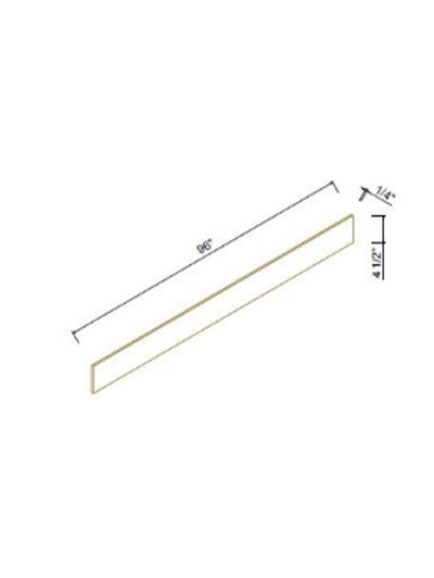Avalon Slim Shaker Sage Green Toe Kick 4-1/2”W*96”H*1/4”THICK