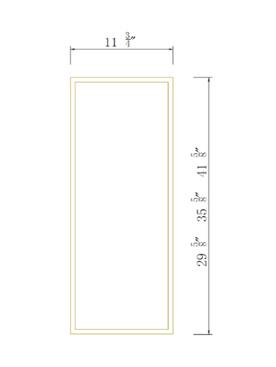 Avalon Slim Shaker Sage Green Wall Decorative Panel 11-3/4″W*35-1/2″H*3/4″THICK