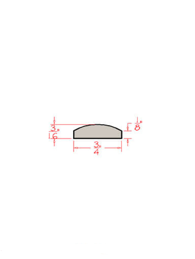 0.75 in. W x 0.2 in. D x 96 in. H Deco Molding – Shaker Honey