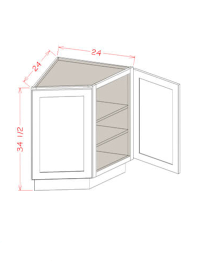 SU-BEC24: Ready-to-Finish Shaker 24″ Base End Cabinet