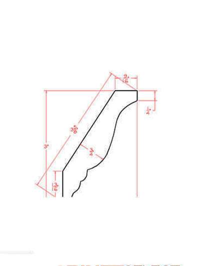 SU-DCM: Ready-to-Finish Shaker 96″ Crown Molding