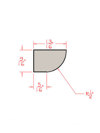 0.5 in. W x 0.75 in. D x 96 in. H Shoe Molding – Shaker Honey