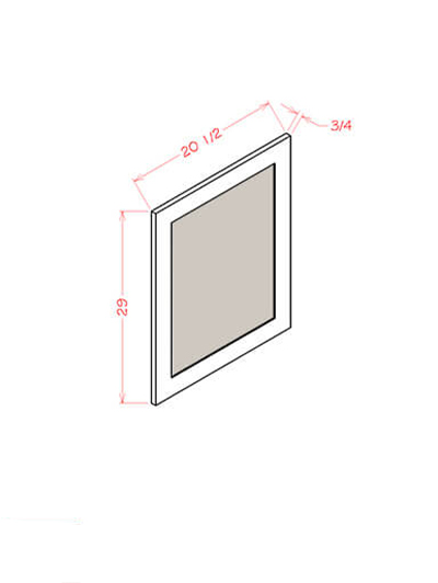 EW-VDEP: Edgeline White Vanity Decorative Side Panel