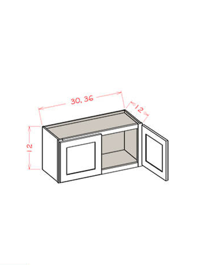 SU-W3612: Ready-to-Finish Shaker 36″ Bridge Cabinet 12″ High