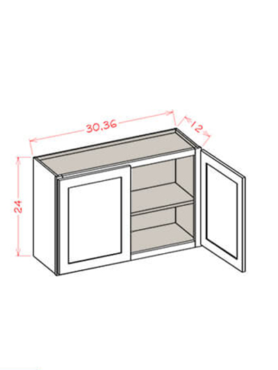 SU-W3624: Ready-to-Finish Shaker 36″ Bridge Cabinet 24″ High