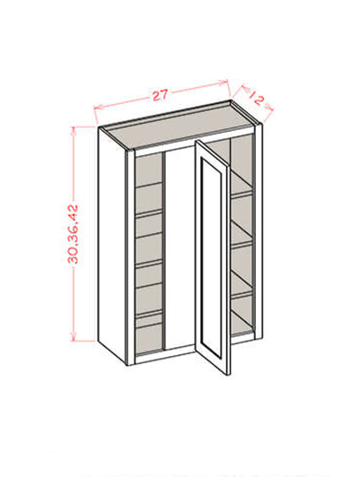 EW-WBC2742: Edgeline White 27″ Wall Blind 42″ High Cabinet