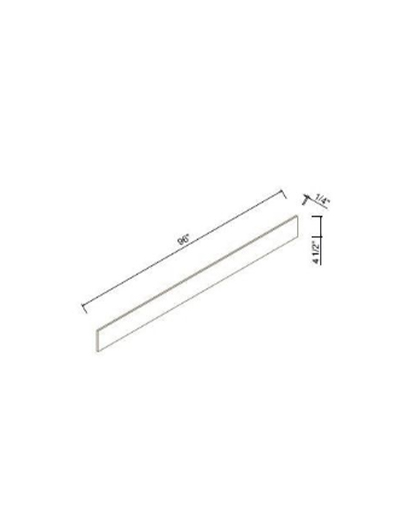 Inset Brown Slab Shaker Toe Kick 4-1/2”W*96”H*1/4”THICK