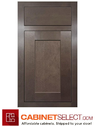 Inset Brown Slab Shaker Sample Door