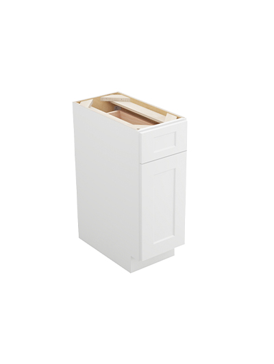 Shaker White B12td Single Tray Divider Base Closed