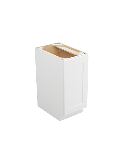 Shaker White B15fhtcpo Full Height Door Base With Single Trash Closed