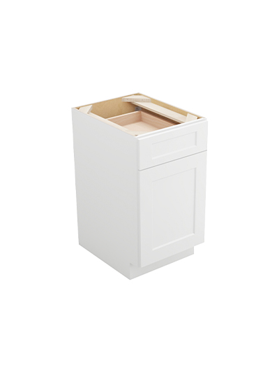 Shaker White B181rs One Rollout Shelf Base Kit Closed