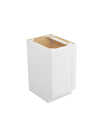 Shaker White B18fh Single Door Base Closed