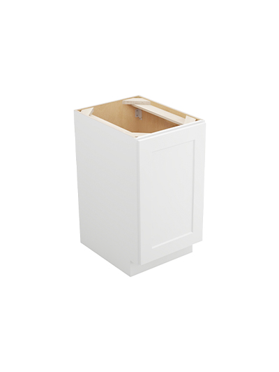 Shaker White B18fh1rs Full Height One Rollout Shelf Base Closed