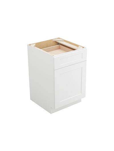 Shaker White B212rs Two Rollout Shelf Base Closed