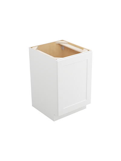 Shaker White B21fh Single Door Base Closed