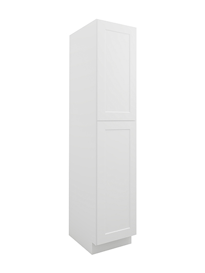 Shaker White U1884244rs Two Door Utility Four Rollout Shelf Closed