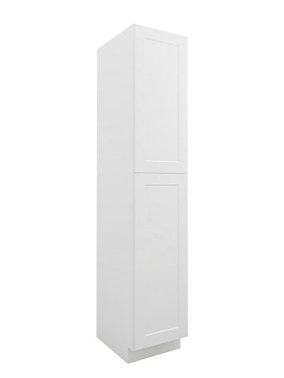 Shaker White U1890244rs Two Door Utility Four Rollout Shelf Closed