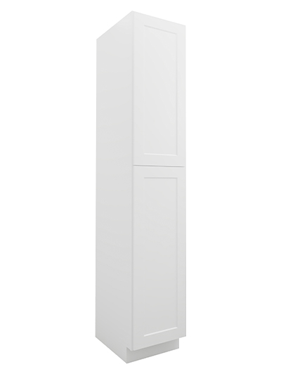 Shaker White U1896244rs Two Door Utility Four Rollout Shelf Closed