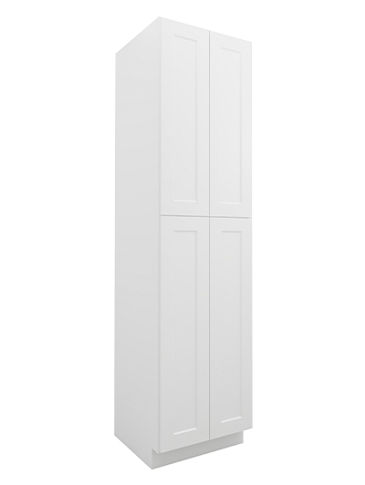Shaker White U2496244rs Four Door Utility Four Rollout Shelf Closed