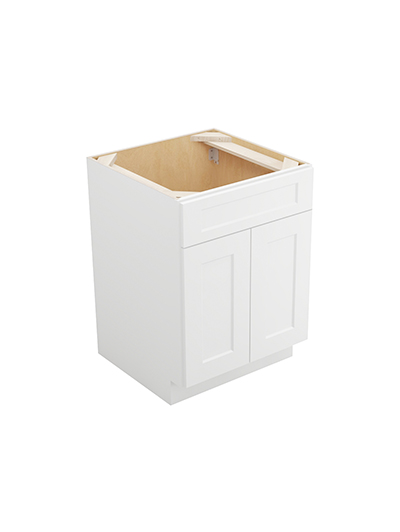 Shaker White Vs24 Vanity Sink Base Closed