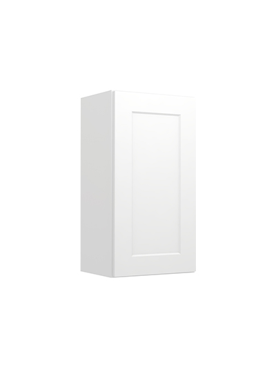 Shaker White W1530 Single Door Wall Closed