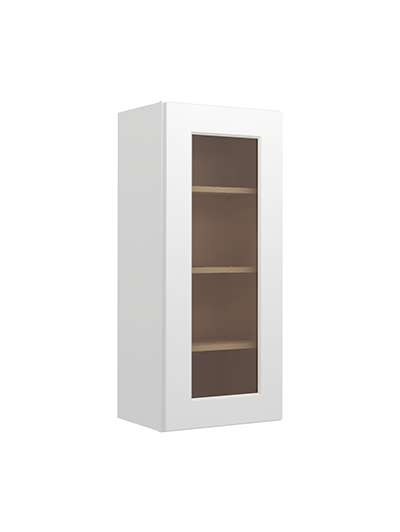 Shaker White W1536gd Glass Door Wall Closed