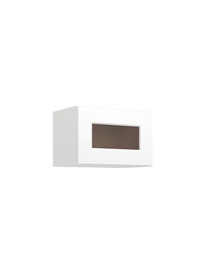Shaker White W1812gd Glass Door Wall Stacker Closed